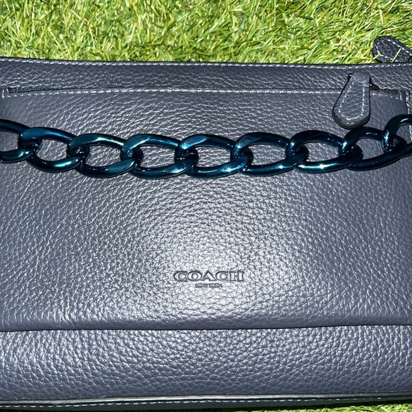 Coach navy Leather Crossbody Bag - Picture 2 of 5